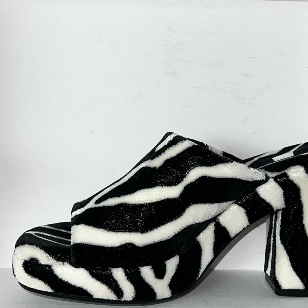 Bottega Veneta Zebra Mule Heels